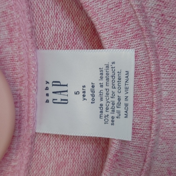 K#8 Baby Gap cream and pink toddler dress size 5 years old. - Picture 2 of 5